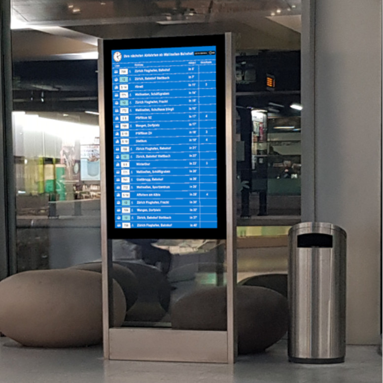 Display für den &ouml;ffentlichen Verkehr
